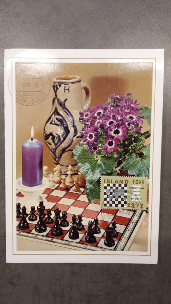 World chess championship 1972 - Bobby Fischer vs. Spassky Postcard Iceland