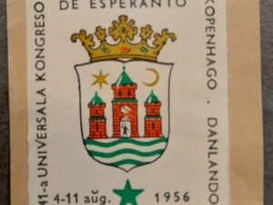 1956 Esperanto congress Copenhagen cinderella label