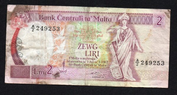 MALTA 2 LIRI LM 1967 (1994)