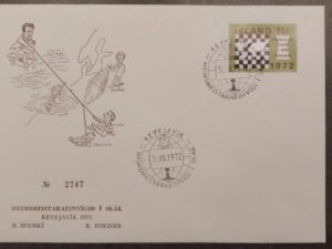 1972 - Bobby Fischer vs. Spassky Chess FYI Envelope With Stamp Iceland