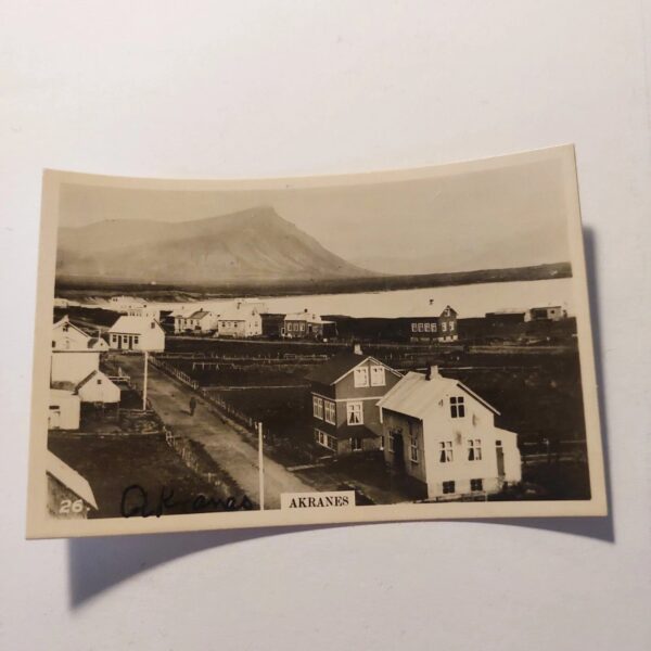 Iceland Vintage Photo Print - Akranes - 8x5cm - Westminster Tobacco