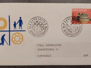 1976 - Reykjavik Chess SKAK FYI Envelope With Stamp Iceland