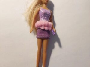 Mattel 2000's Barbie Doll Wearing Purple Dress With Sunglasses in Hand