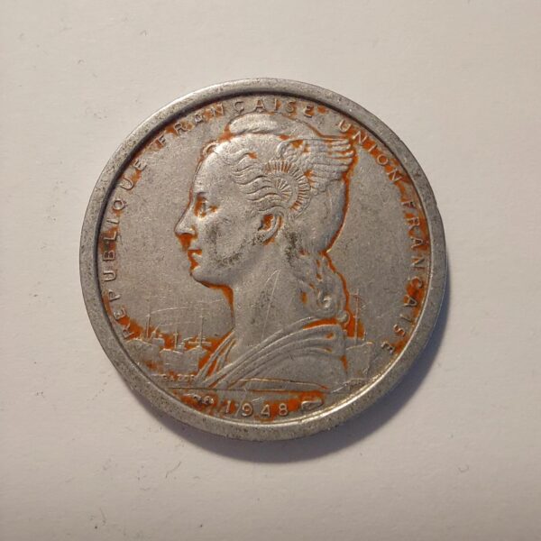 Saint Pierre & Miquelon 2 Francs 1948 Coin