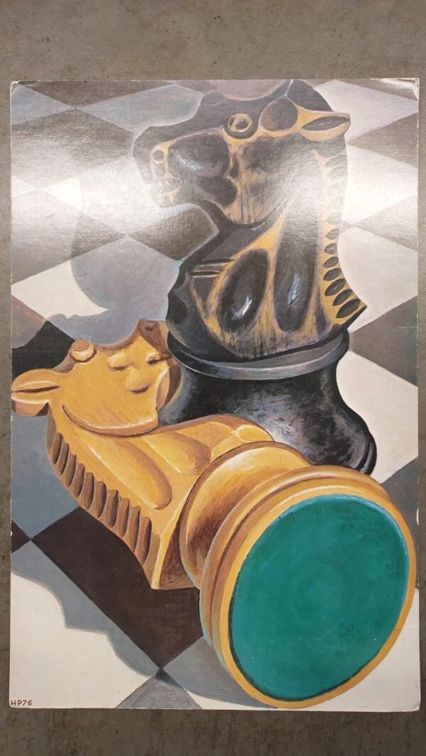 World chess championship 1977 - Hort vs. Spassky Large Postcard Iceland