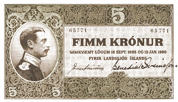 5 Krónur 1919 – Iceland P-7