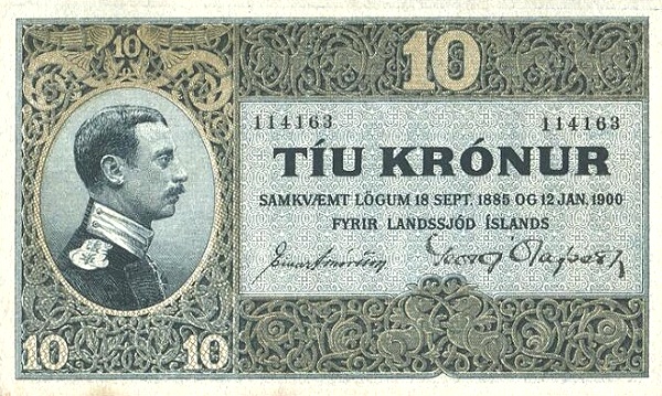 10 Krónur 1916 – Iceland P-8