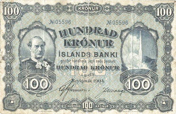 100 Krónur 1904 – Iceland P-13
