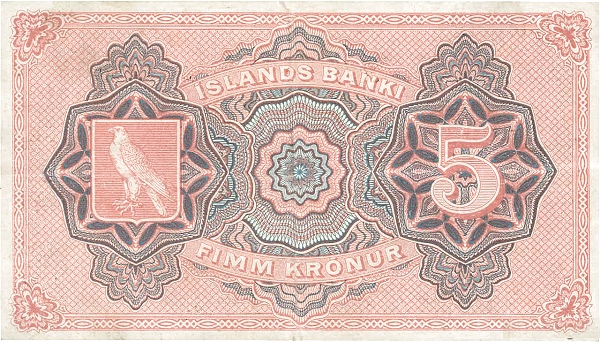 5 Krónur 1920 – Iceland (Pick P-15)