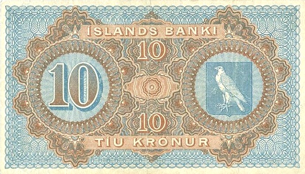10 Krónur 1920 – Iceland (Pick P-16)