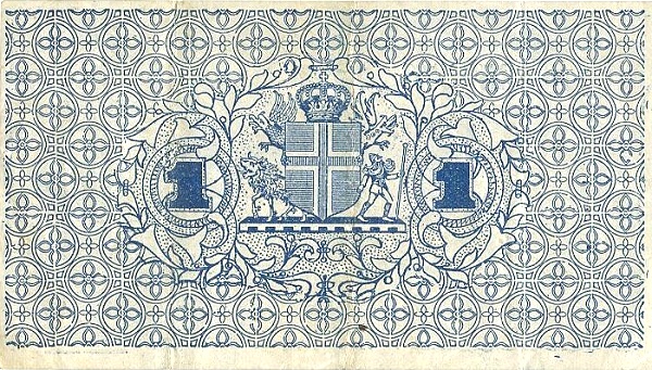 1 Króna 1921 – Iceland (Pick P-17b)
