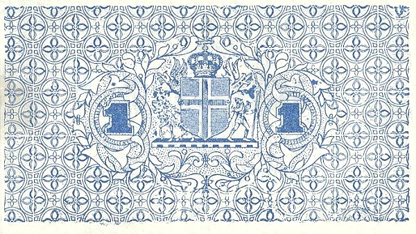 1 Króna 1925 – Iceland (Pick P-18c)