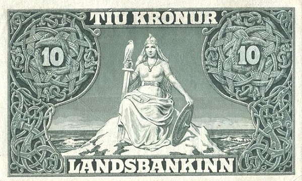 10 Krónur 1925 – Iceland (Pick P-20)