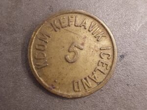 Keflavik KCOM 5 cent token