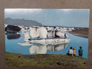 Iceland Vatnajökull glacial lagoon postcard