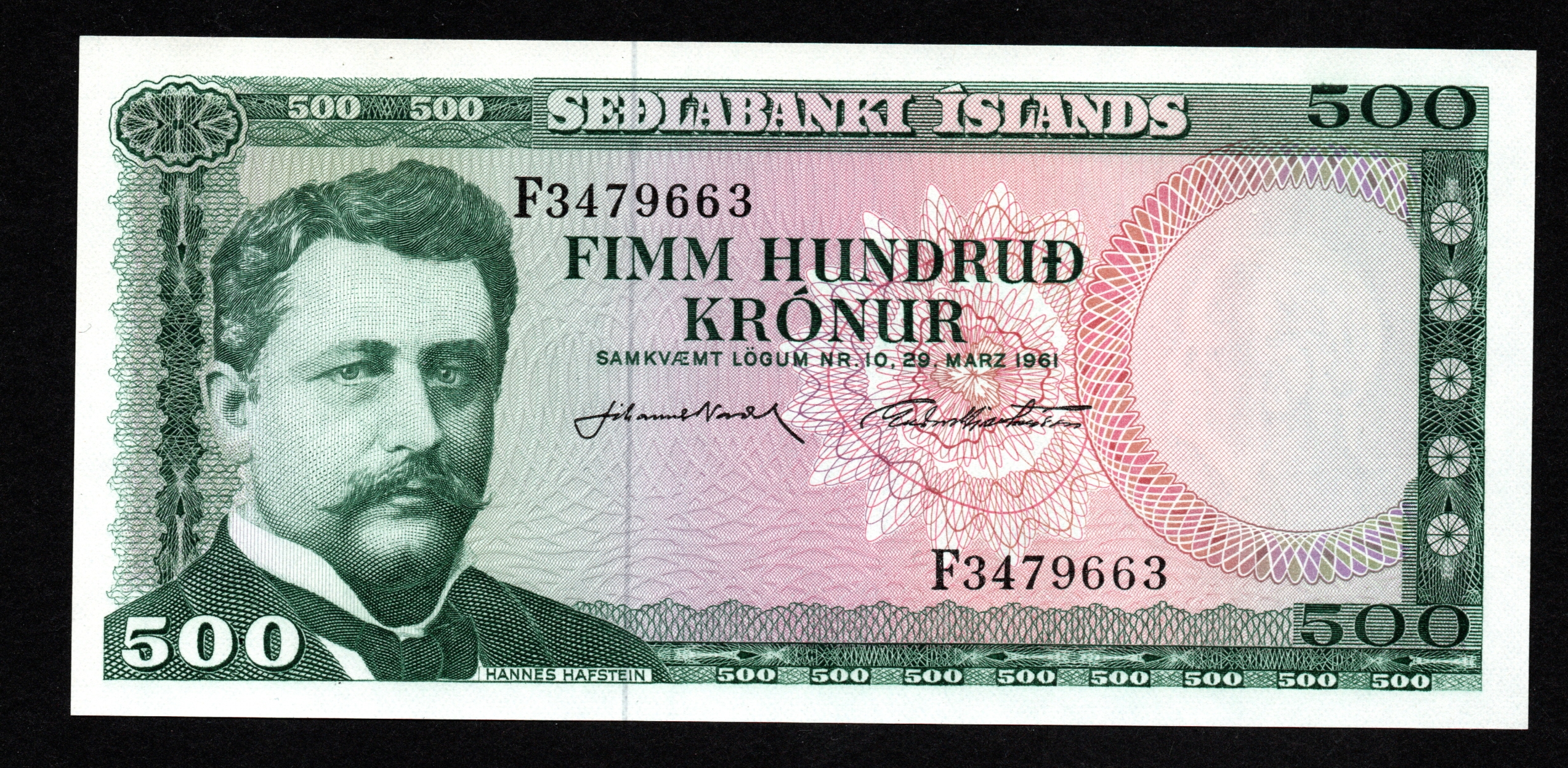 Iceland 5000 Kronur 1968(1961) JN - GH