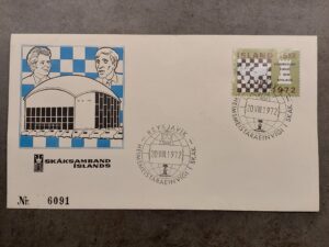 Iceland 1972 Fischer Spassky first day cover