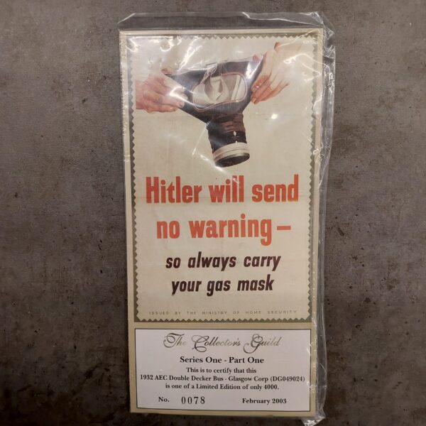 Collectors Guild Diecast Days Gone Series One - Part One 1932 AEC Double Decker Bus Glasgow Corp (Limited Edition No. 0078, February 2003)