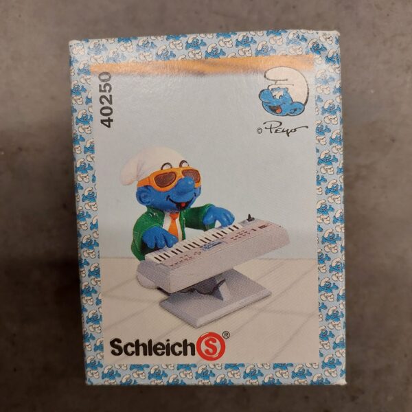 Schleich Smurf Musician with Keyboard and Sunglasses (Peyo ©1997, Ref. 40250)