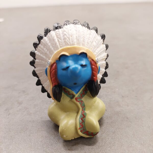 Schleich Smurf Native American chief figure