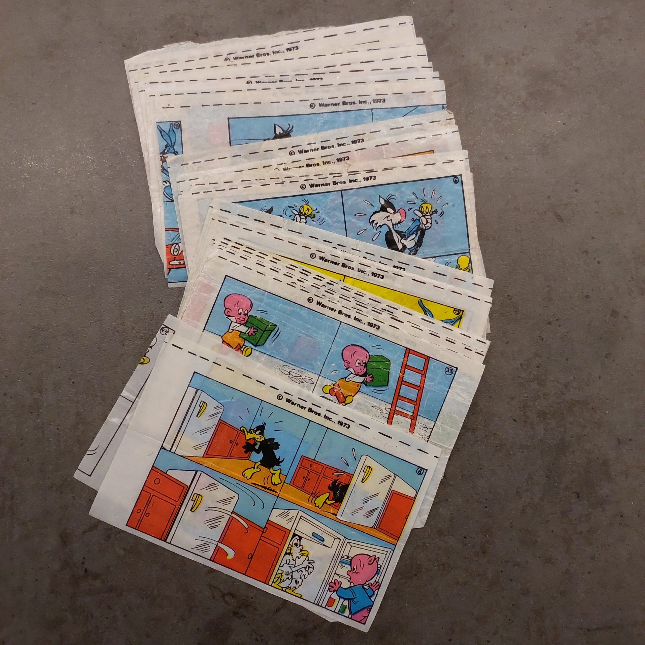 Warner Bros Looney Tunes 1973 bubble gum