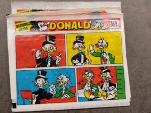 Donald Duck bubble gum sheets 1973 Warner Bros