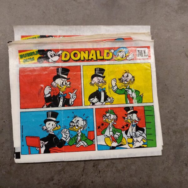 Donald Duck bubble gum sheets 1973 Warner Bros
