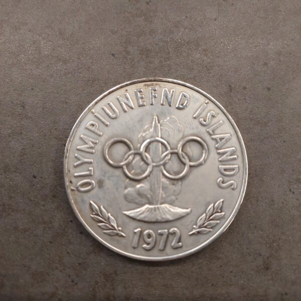 Iceland Munich 1972 Olympics .925 silver medal
