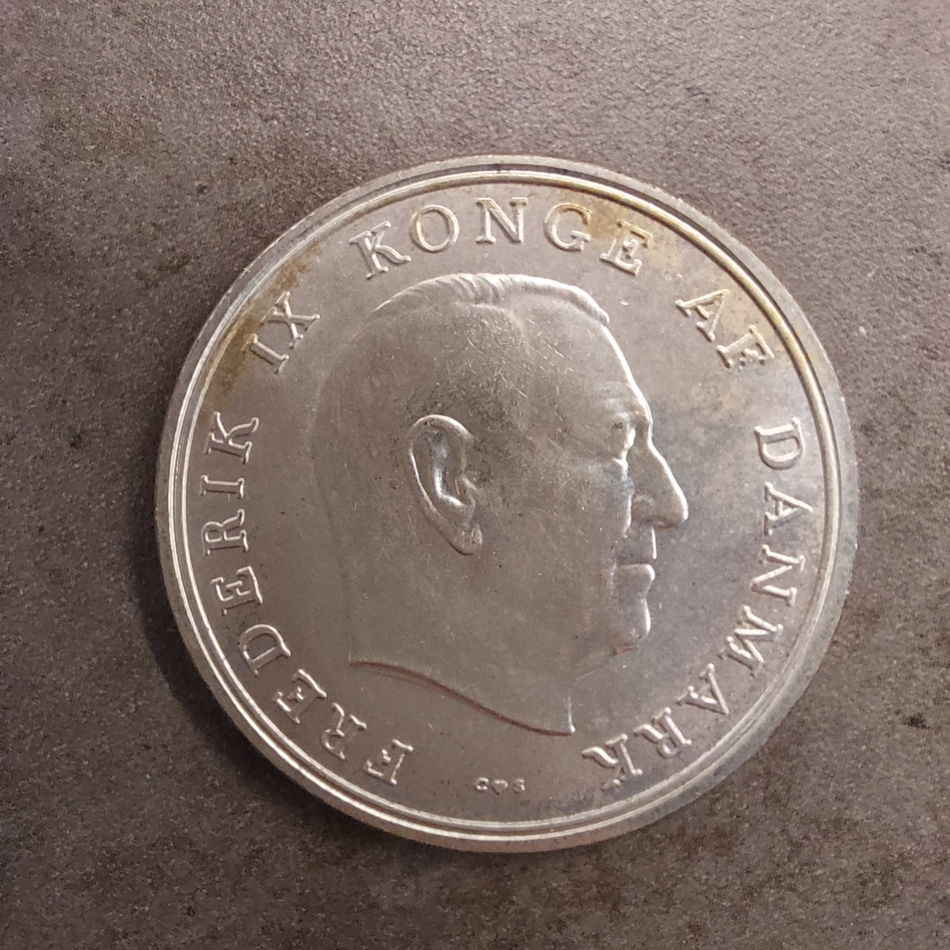 Denmark 5 Kroner 1964 Princess Anne-Marie Wedding Commemorative Coin - Frederik IX - Image 2