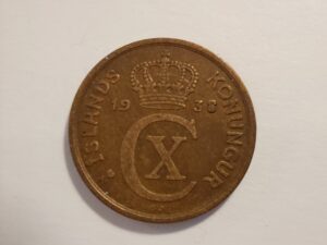 Iceland 2 aurar 1938 coin