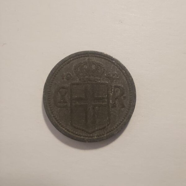 Iceland 25 Aurar 1922 Coin - Christian X Monogram