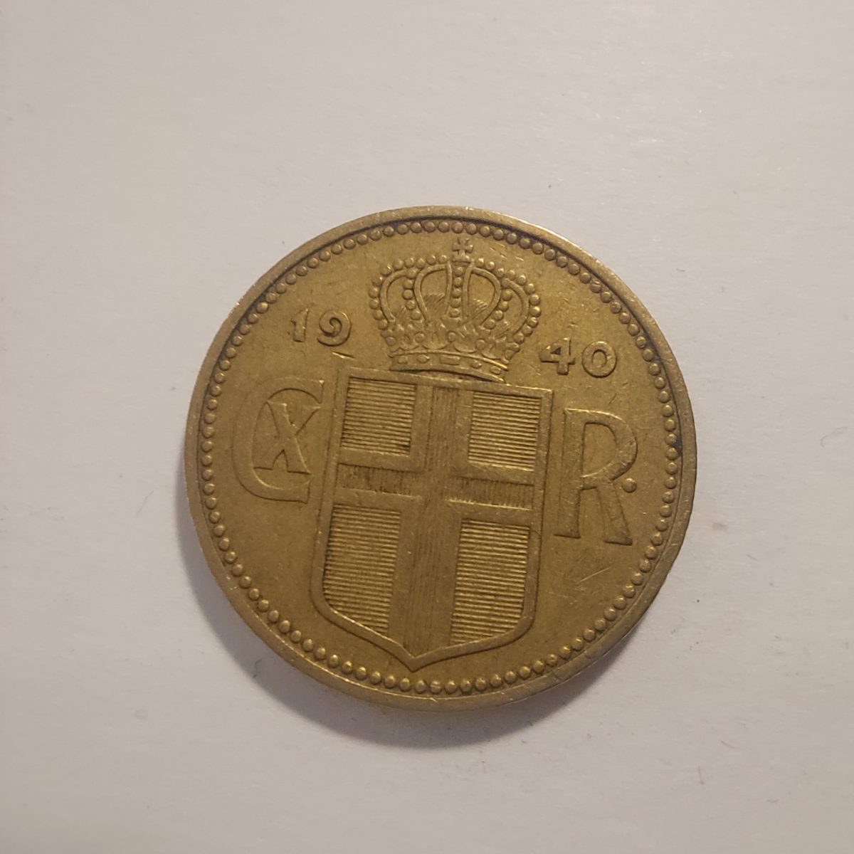 1 Krona 1940 Iceland Coin