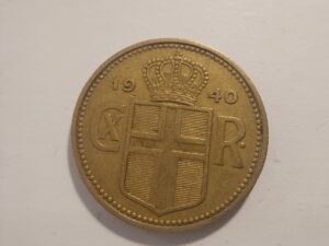 1 Krona 1940 Iceland Coin