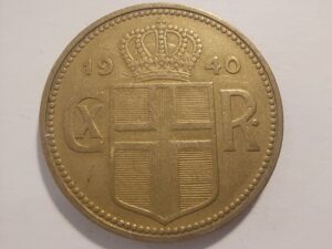 Iceland 2 krónur 1940 coin