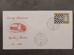 1972 - Bobby Fischer vs. Spassky Chess FYI Envelope With Stamp Iceland.