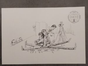 World chess championship 1972 - Bobby Fischer vs. Spassky large postcard Iceland