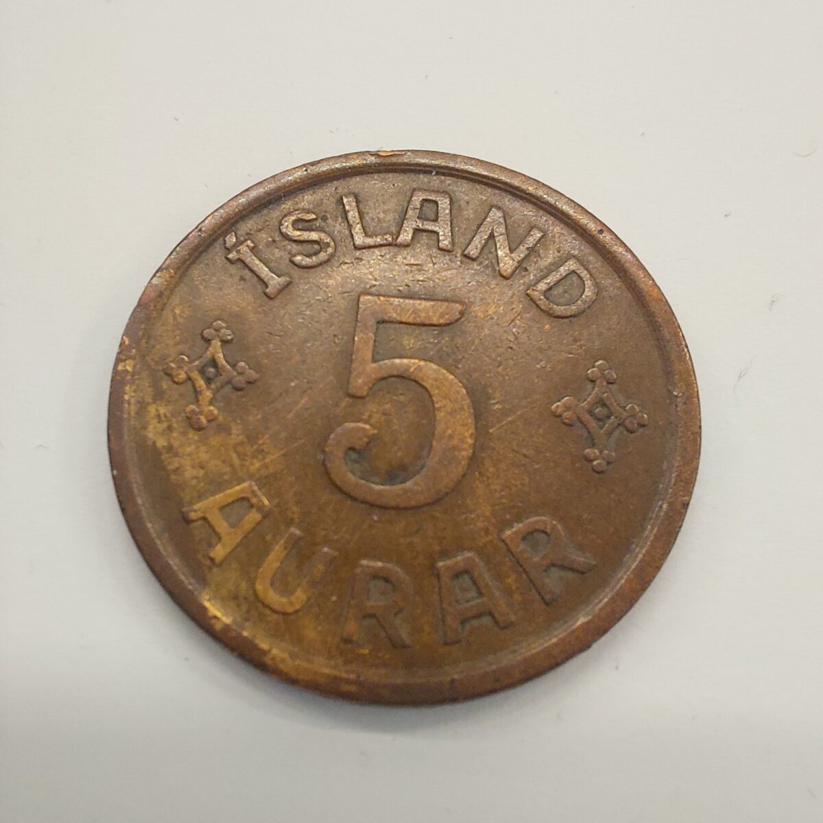 Iceland 5 aurar 1931 coin
