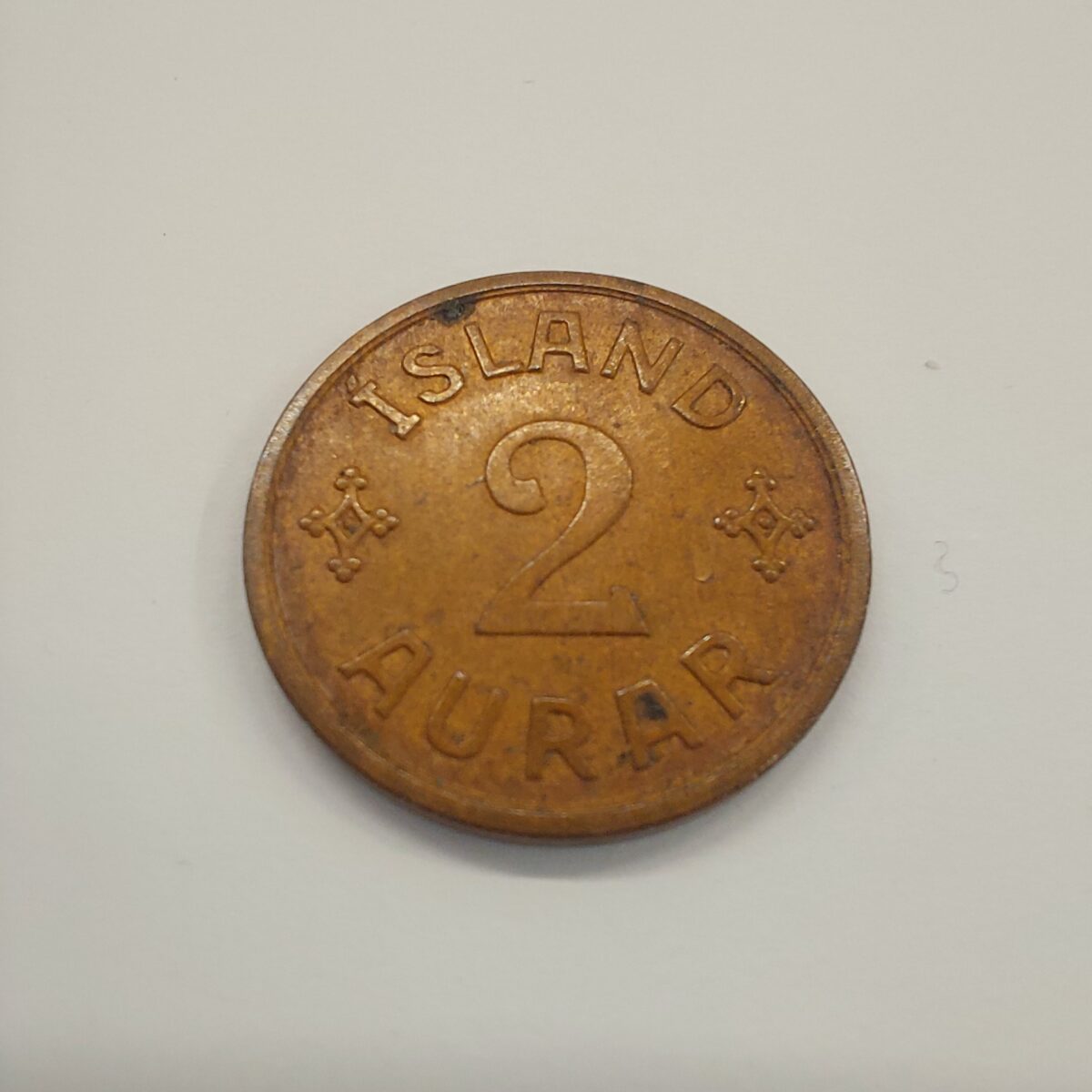 Iceland 2 Aurar 1938 Coin