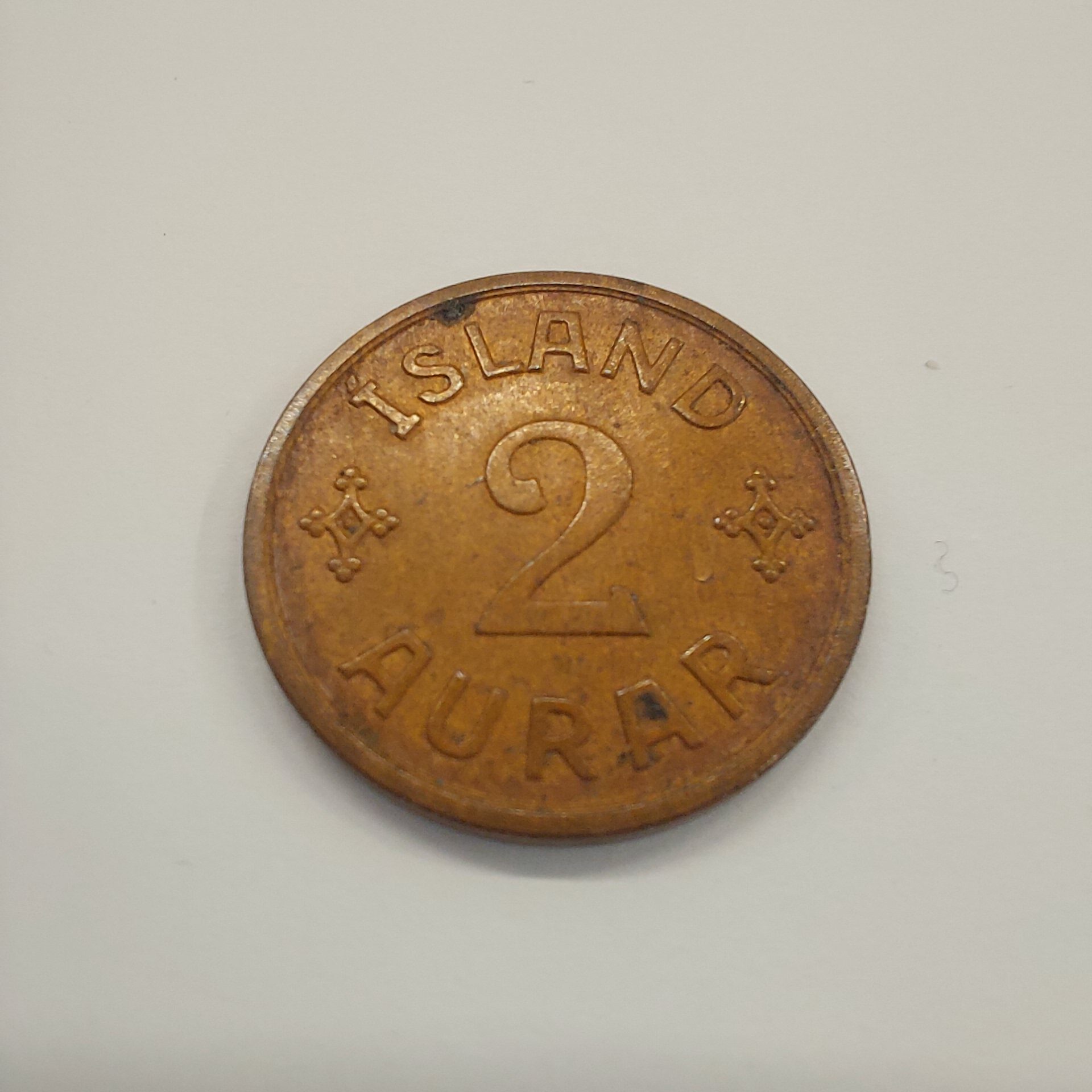 Iceland 2 Aurar 1938 Coin