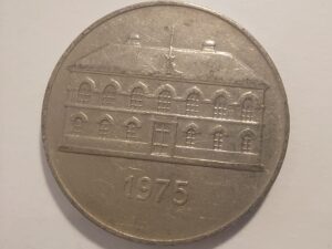 Iceland 50 krónur 1975 coin