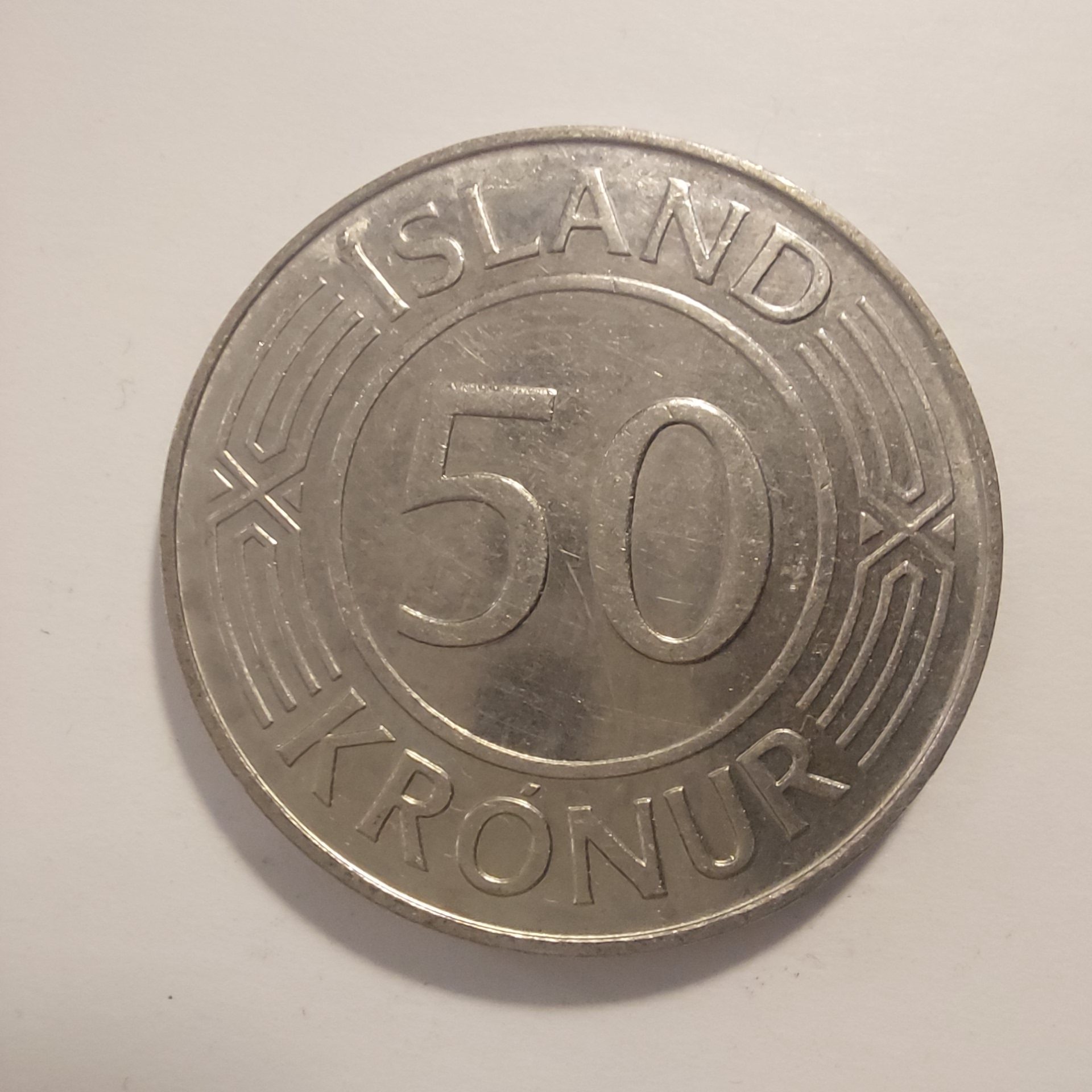 Iceland 50 Krónur 1971 Coin - Alþingishúsið Parliament Building - Image 2