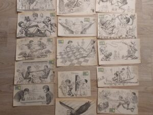 1972 Fischer Spassky Reykjavik Chess Championship Newspaper Caricature Cutouts