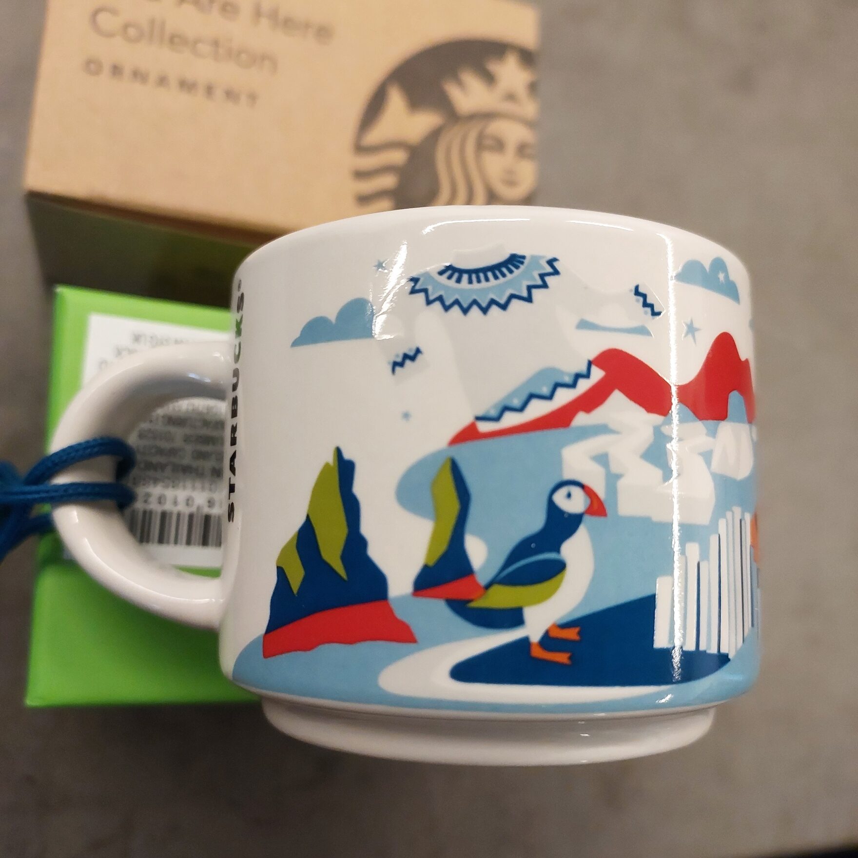 Starbucks Iceland You Are Here Collection Ornament Espresso Mug with Box - Image 2