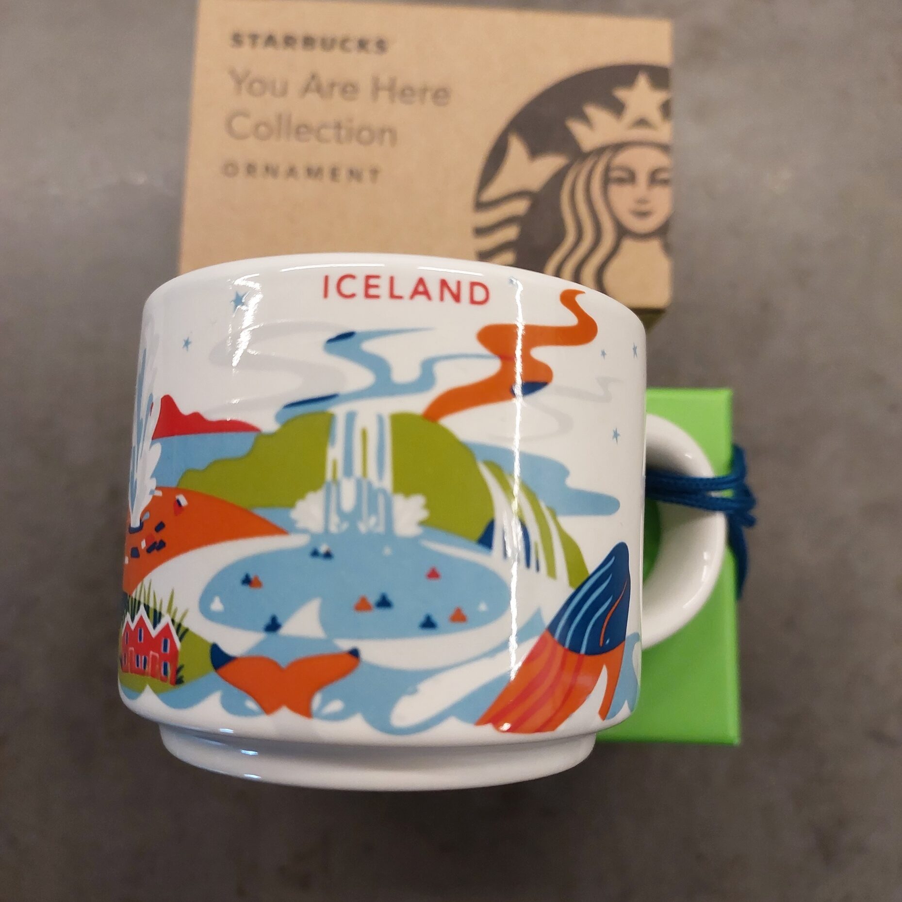 Starbucks Iceland You Are Here Collection Ornament Espresso Mug with Box - Image 3