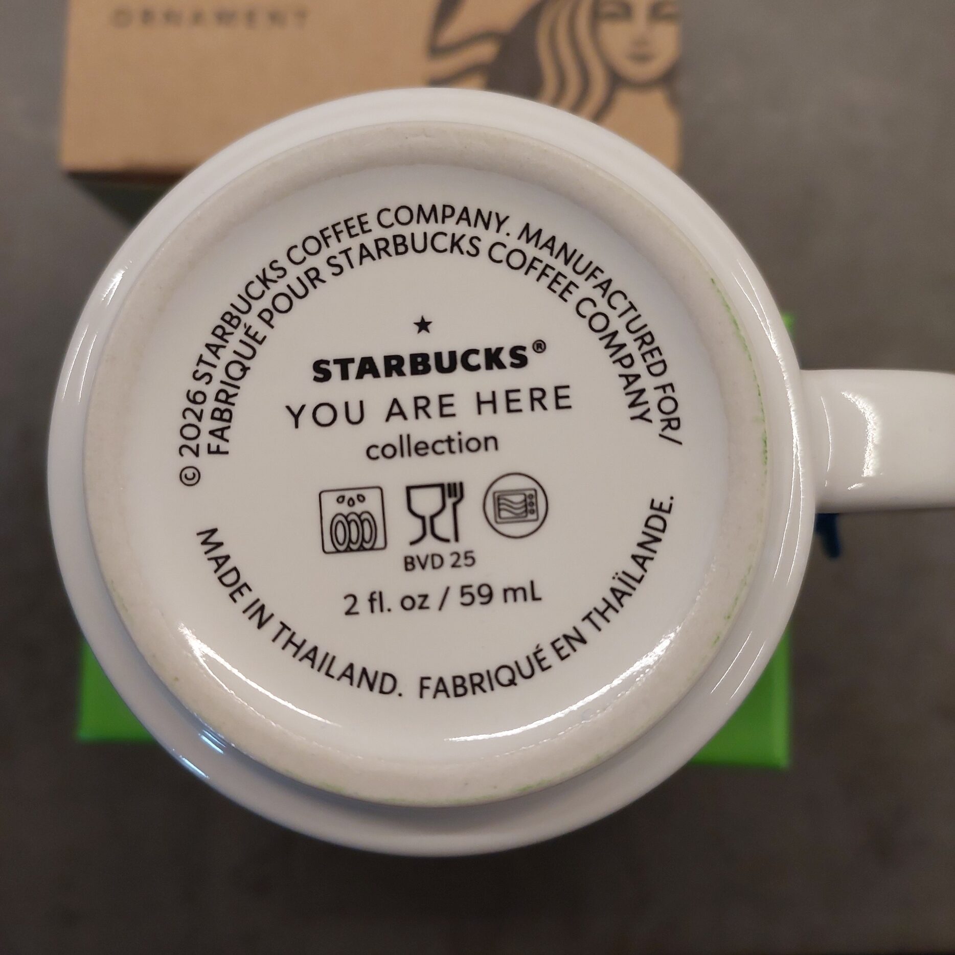 Starbucks Iceland You Are Here Collection Ornament Espresso Mug with Box - Image 5