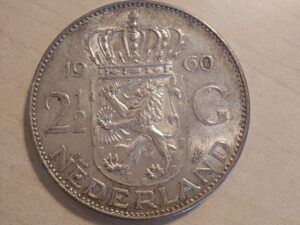1960 Netherlands 2.5 gulden