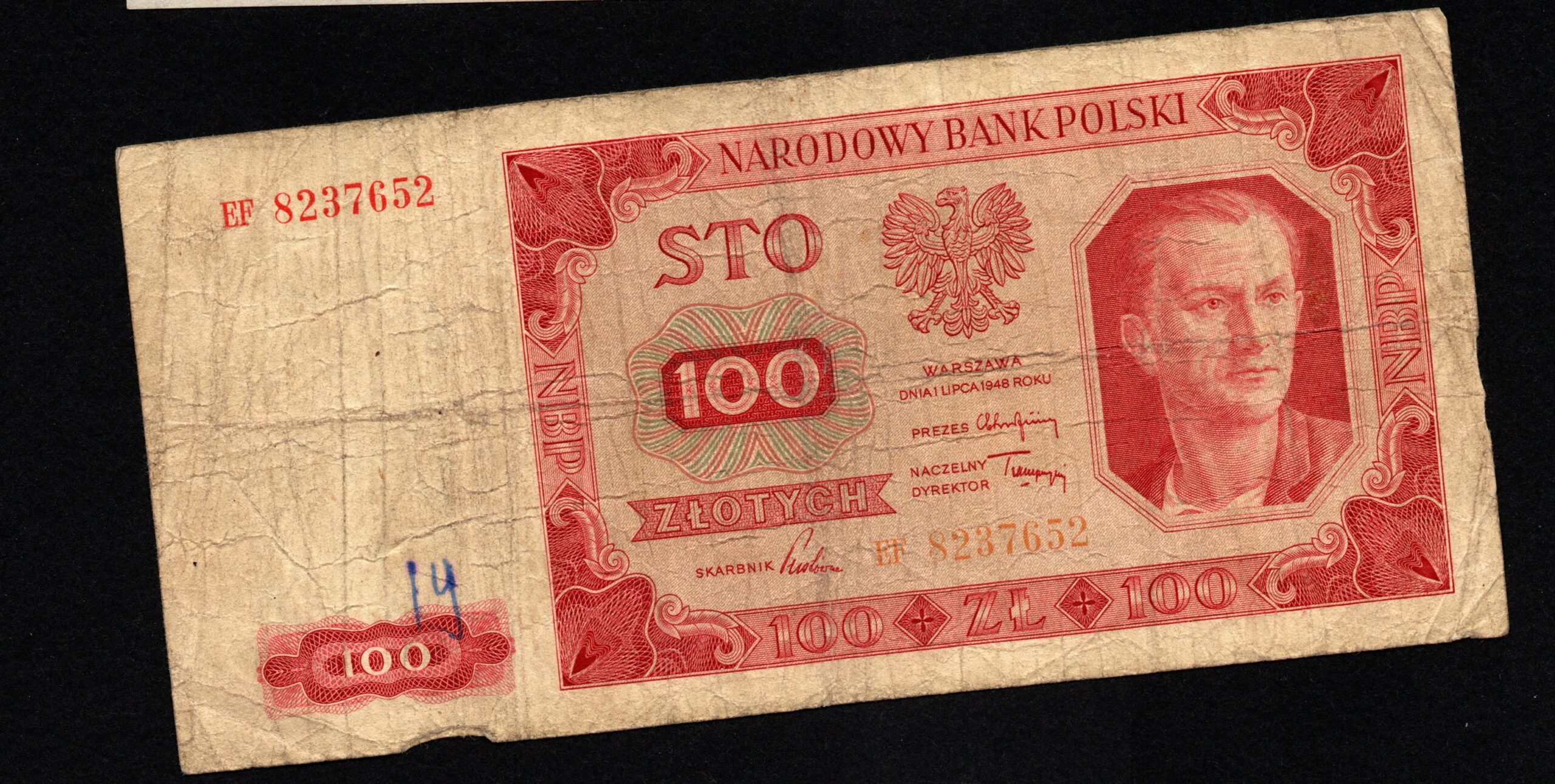 Poland 100 Złotych 1948 Banknote