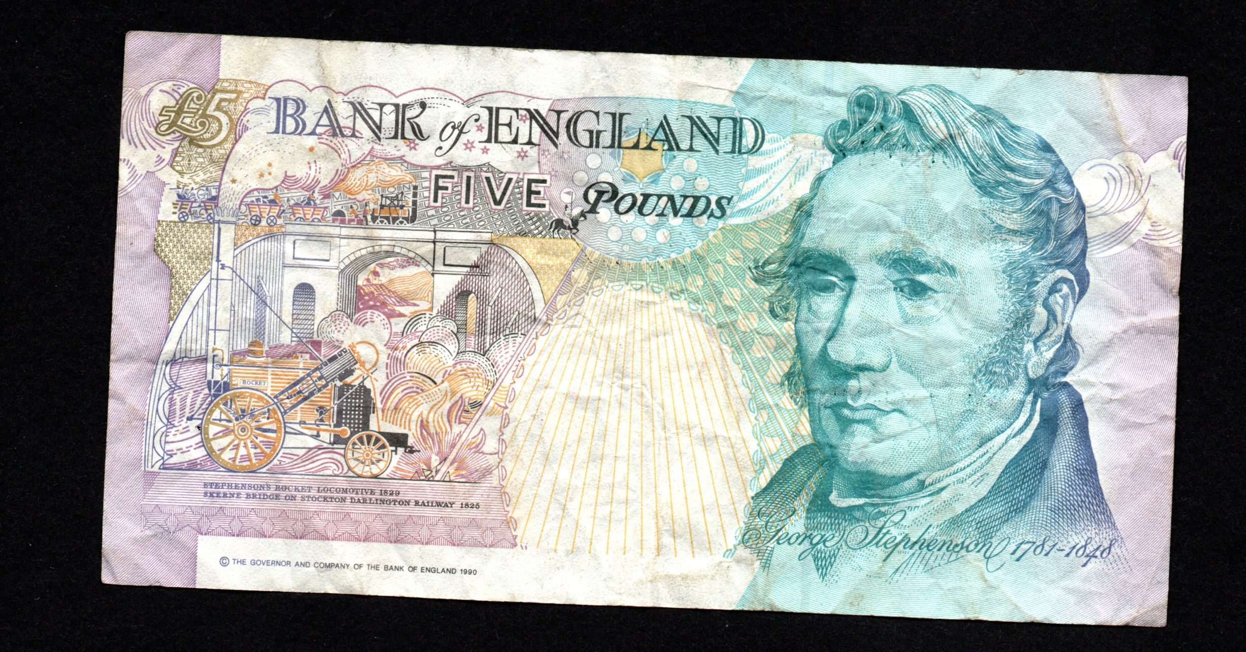 England 5 Pounds 1990 Banknote