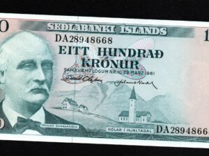 100 Kronur 1965 Iceland