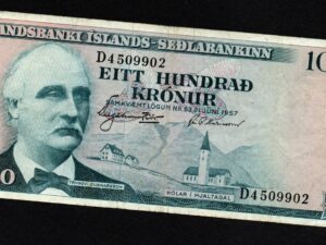 100 Kronur 1965 Iceland